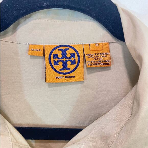 Tory Burch Tan Wardrobe Capsule Dress, Safari ,Quiet Luxury , Belted Classic 10 - Picture 2 of 10